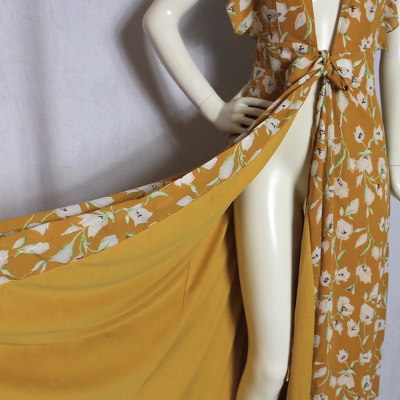 Floral Frill Maxi Dress - Picture 5 of 6